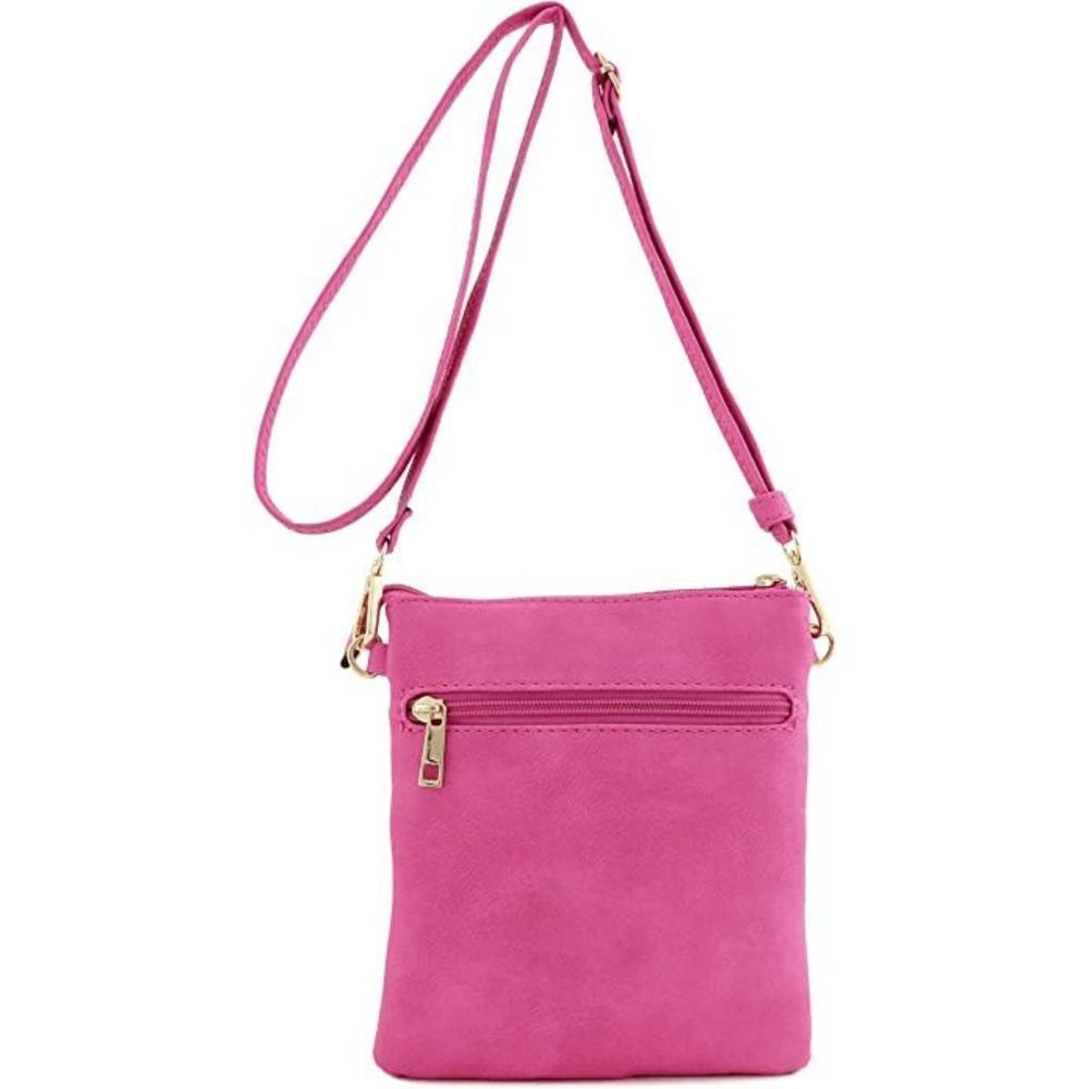 Hot Pink Functional Multipocket Crossbody Bag - image 5